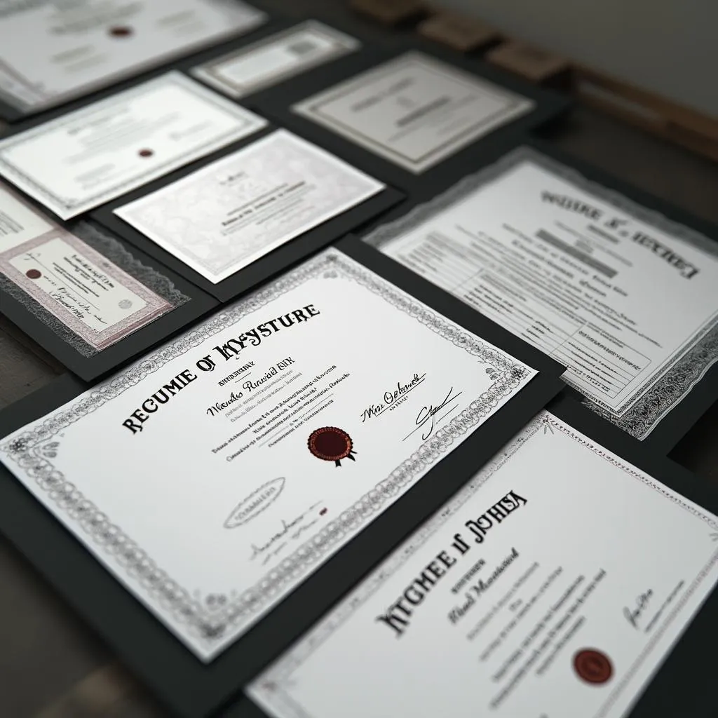 Professional consultant credentials