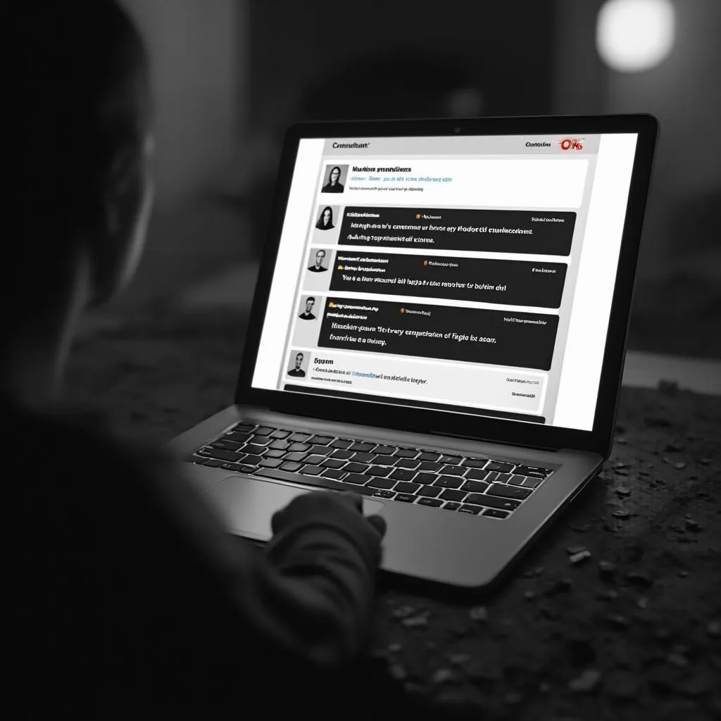 Online forum discussion